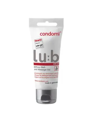Hybridné lubrikačné gély - CONDOMI Lu:b lubrikačný gél 200 ml - sr300000091076