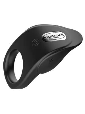 Erekčné krúžky vibračné - MALESATION Vibro Lust erekčný krúžok - čierny - sr670000031596