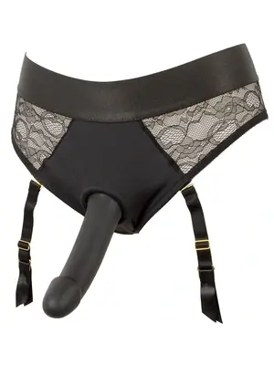 Nasadzovacie penisy, strap-on - Strap-on set nohavičky a dildo - čierny - 50050000000