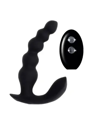 Masáž prostaty - Evolved Bead Me Up análny vibrátor - čierny - v841204