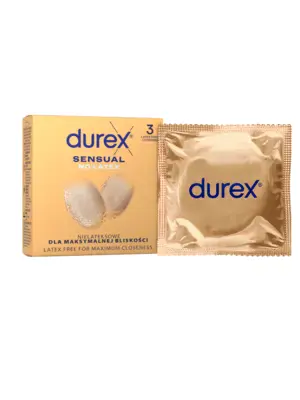 Kondómy bez latexu - DUREX kondómy Sensual No Latex 3 ks - 3291886