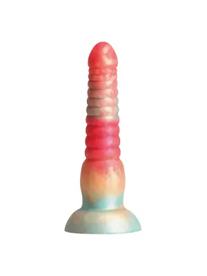 Klasické dildá - Colours Stacked dildo 16 cm - červená/zlatá - v281408