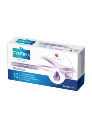 Intímna hygiena a menštruácia - Gyntima vaginálne čapíky Menopausa 10 ks - hph3864866