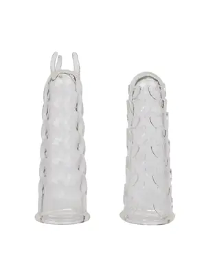 Návleky na prst a prstové vibrátory - CalExotics Návleky na prst - transparentné - s14017-CLEAR
