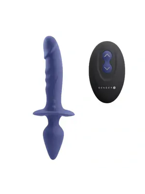 Multifunkčné vibrátory - Gender X Dual Defender 2in1 vibrátor a análny kolík - ec120107-Purple