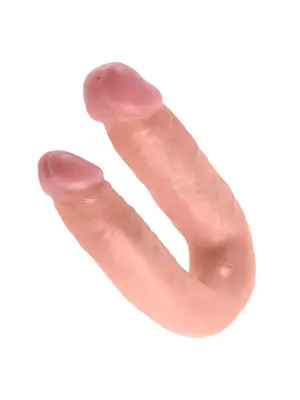 Obojstranné dildá, dvojité - King Cock Medium Double Trouble obojstranné dildo - dc61316