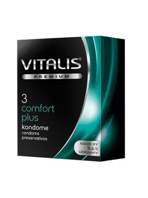 Špeciálne kondómy - Vitalis Premium Comfort plus kondómy 3 ks - sr100000066202