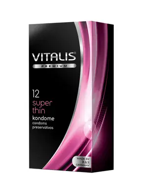 Ultra jemné a tenké kondómy - Vitalis Premium Super thin kondómy 12 ks - sr100000066215