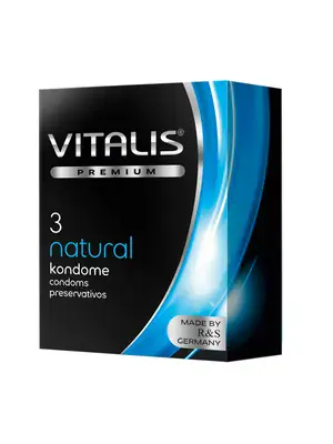 Štandardné kondómy - Vitalis Premium Natural kondómy 3 ks - sr100000066200