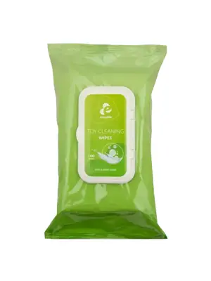 Starostlivosť o erotické pomôcky - EasyGlide Toy Čistiace obrúsky100 ks - ecEGW004