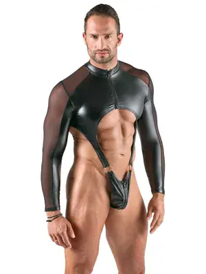 Erotická bielizeň pre mužov - Svenjoyment - Body (s dlhými rukávmi) - 21505221721 - L