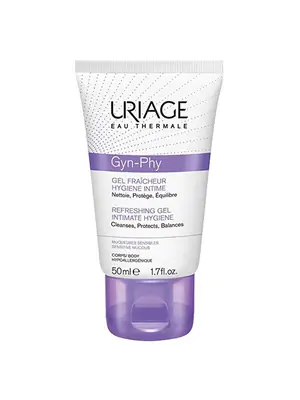 Intímna hygiena a menštruácia - Uriage Osviežujúci umývací gél na intímnu hygienu Gyn Phy 50 ml - Uriage002