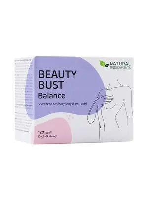 Spevnenie a lepšie prekrvenie poprsia - Beauty Bust Balance 120 kapsule - doplnok stravy - BeautyBust120kpsl