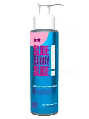 Lubrikační gely pro orální sex - intt Slide berry slide! lubrikačný gél 100 ml - WB0005