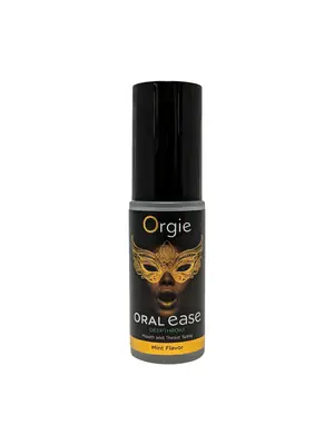 Lubrikační gely pro orální sex - Orgie Oral Ease Deepthroat sprej - mäta 15 ml - shmOR-17960