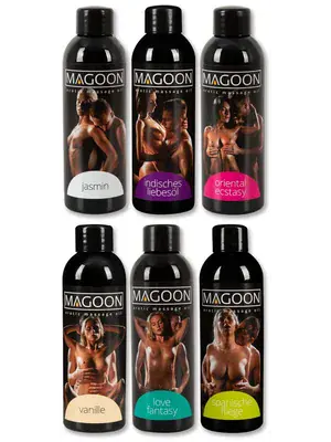 Masážne oleje - MAGOON sada masážnych olejov 6 x 100 ml - 6235800000