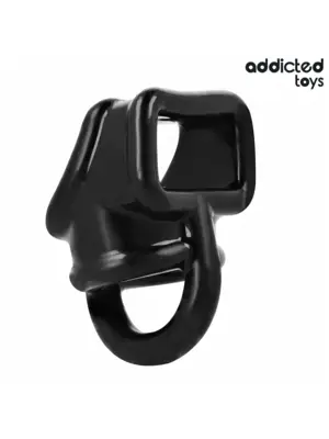 Erekčné krúžky nevibračné - Addicted toys Erekčný krúžok na penis s návlekom cez semenníky - D-242861