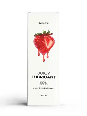 Lubrikačné gély s príchuťou alebo vôňou - Satisfyer Juicy lubrikačný gél Blast berry 300 ml - sat4082929