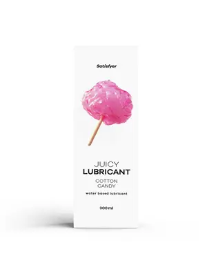 Lubrikačné gély s príchuťou alebo vôňou - Satisfyer Juicy lubrikačný gél Cotton candy 300 ml - sat4082899