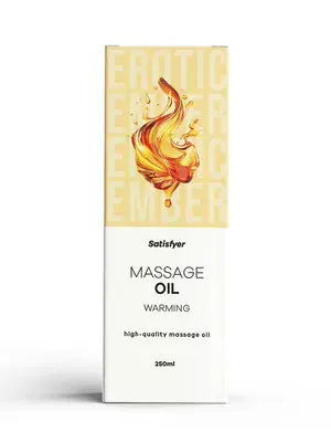 Masážne oleje - Satisfyer masážny olej Warming 250 ml - sat4083148