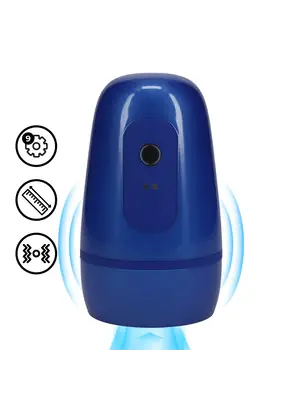 Vibračné masturbátory - Pumped Pulsar Vibrační masturbátor s podtlakovou stimulací - modrý - shmPMP068MBL