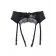 Erotické podväzky - Wanita Chantal podväzkový pás a tangá nohavičky čierne - wanP5123-1P-XL - XL