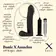 Análne dildá - BASIC X AMADEO STRIEKAJÚCE DILDO ČIERNE - BSC00198