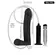 Análne dildá - BASIC X AMADEO STRIEKAJÚCE DILDO ČIERNE - BSC00198