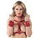 Výhodné BDSM sety - Bad Kitty Harness spútacia sada červená - 24930713101