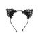 Masky, kukly a pásky cez oči - Wanita Cute Cat čelenka mačacie ušká čierne - wanC80716-1