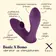 Vibrátory do nohavičiek - BASIC X Bono vibrátor s tlakovým stimulátorom na klitoris fialový - BSC00259pur