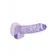 Dildá s prísavkou - Realrock gélové dildo s prísavkou 17 cm fialové - shmREA091PUR