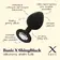 Análne šperky - BASIC X ShinyBlack - silikónový análny kolík s kamienkom M - BSC00289