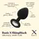 Análne šperky - BASIC X ShinyBlack - silikónový análny kolík s kamienkom L - BSC00288