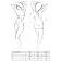 Erotické body a korzety - Erotic Line JUSTINA korzet - 5908305938613 - černá L/XL
