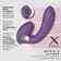 Tlakové stimulátory na klitoris - BASIC X Alyssa stimulátor klitorisu a vibrátor 2v1 fialový - BSC00349