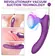 Vibrátory na klitoris - BASIC X Alvis podtlakový stimulátor klitorisu 3v1 fialový - BSC00373pur