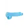 Dildá s prísavkou - Realrock gélové dildo s prísavkou 15 cm modré - REA090BLU