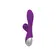 Vibrátory na G-bod - Romant Flap vibrátor rabbit s poklepom a tlakovým stimulátorom na klitoris fialový - RMT120pur