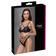 Erotické komplety - Cottelli Lingerie Set s pásikmi - čierny - 22142371231 - 75B/S