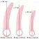 Vaginálne dilatátory - Sweet Smile Set dilatátorov na trénovanie svalov pri vaginizme 3 ks - 5387100000