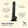 Dildá s prísavkou - BASIC X Pablo realistické dildo čierne - BSC00438blk