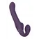 Párové vibrátory - VIVE Ai Vibračný strap-on so stimuláciou klitorisu - fialový - VIVE047PUR