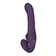 Párové vibrátory - VIVE Ai Vibračný strap-on so stimuláciou klitorisu - fialový - VIVE047PUR