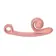 Rotačné a rabbit vibrátory - Snail Vibe Curve vibrátor - ružový - E34672