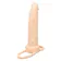 Nasadzovacie penisy, strap-on - Dual Análny vibrátor pre vaginálnu aj análnu stimuláciu - Light Skin - s14894