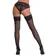 Erotické pančuchy - Cottelli Legwear Samodržiace pančuchy - čierne - 25207371631 - 4 (L)