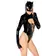 Erotické body a korzety - Black Level Vinyl body Catwoman - čierne - 28407661051 - XL