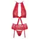 Erotické komplety - Kissable 3-dielny set - červený - 22145473131 - L/XL