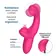 Rotačné a rabbit vibrátory - BASIC X Stunner vibrátor na bod G a klitoris ružový - BSC00464